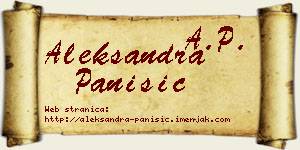 Aleksandra Panišić vizit kartica